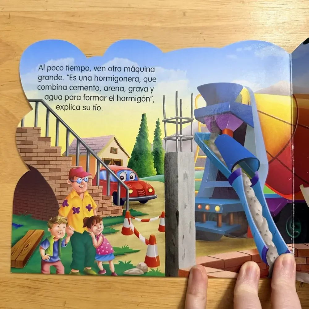 El Mundo de la Construccion Board Book Childrens Storybook in Spanish Espanol